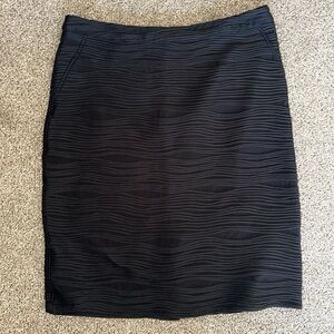 SPENSE black knit spandex blend fitted skirt size L